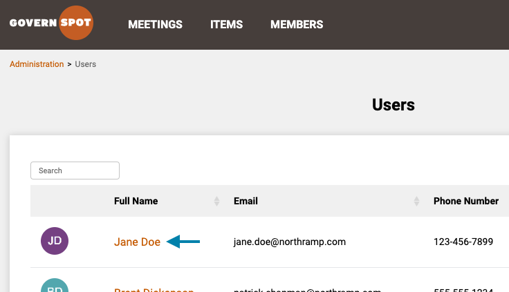 current user's email address